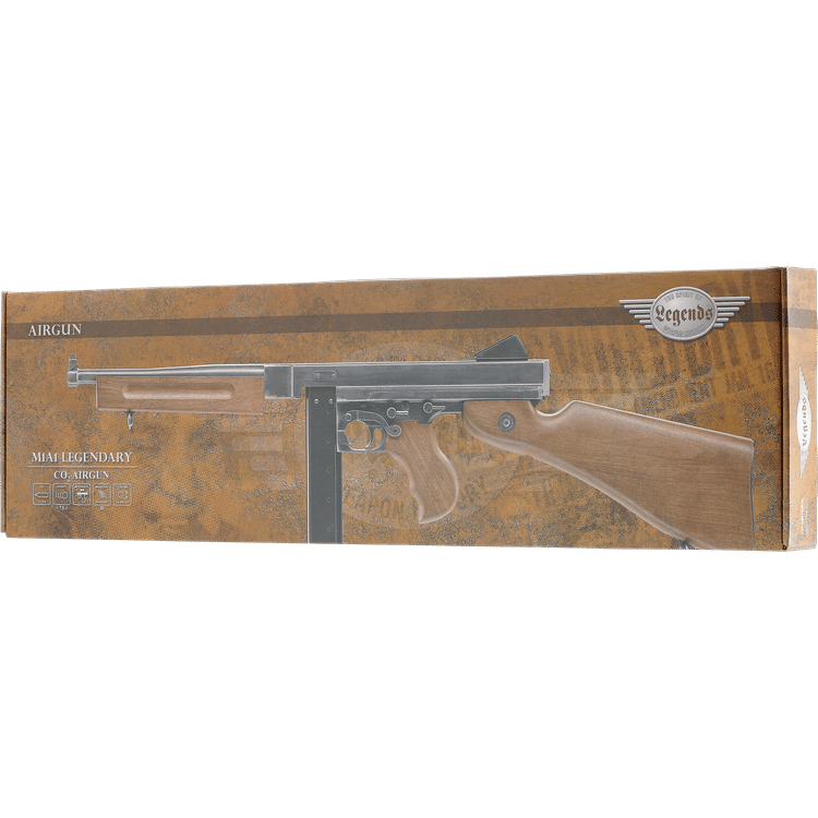 GUNMANSA Umarex Legends M1A1 Gas SMG (Semi Auto|Blowback|CO2|30|433 FPS|3J|4.5mm BB) 5.8390x