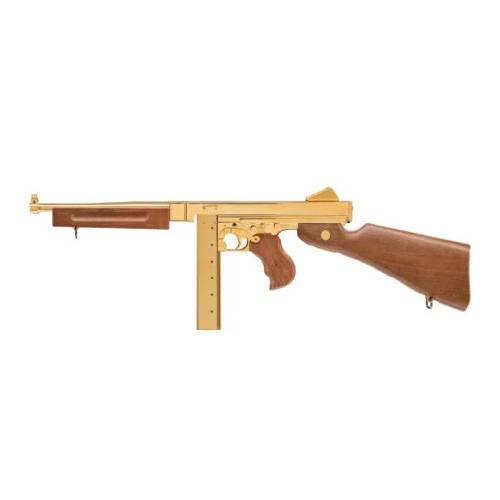 GUNMANSA Umarex Legends M1A1 Gold Gas SMG (Semi Auto|Blowback|CO2|30|433 FPS|3J|4.5mm BB) 5.8391x