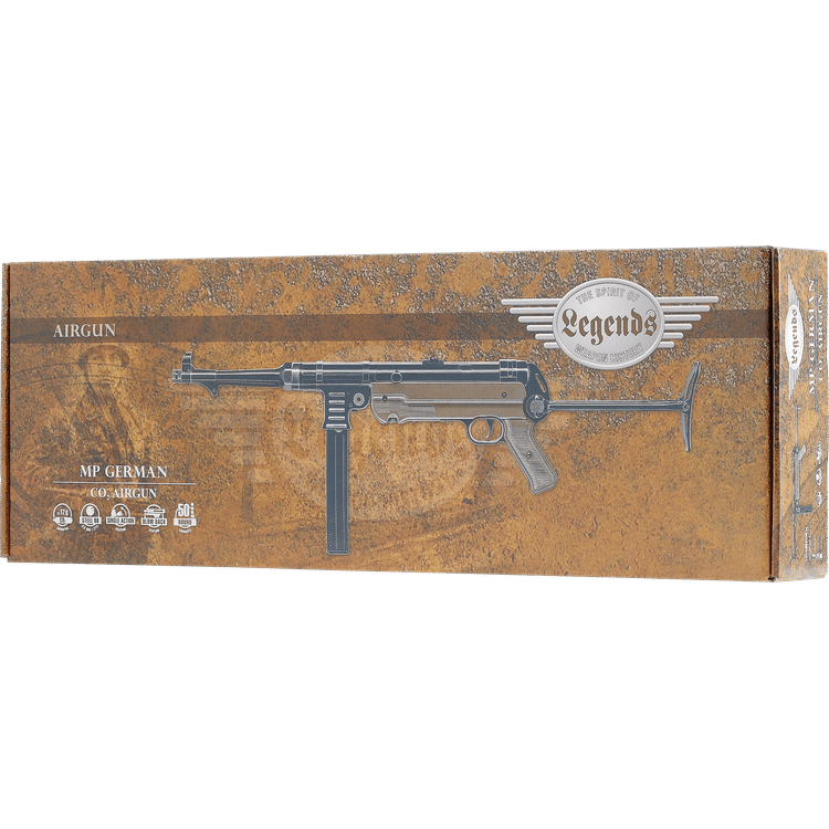 GUNMANSA Umarex Legends MP German Gas SMG (Semi Auto|Blowback|CO2|50|459 FPS|4J|4.5mm BB)