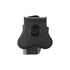 GUNMANSA UMAREX POLYMER PADDLE HOLSTER GLOCK 17/19 LATERAL RELEASE BUTTON - 3.1592