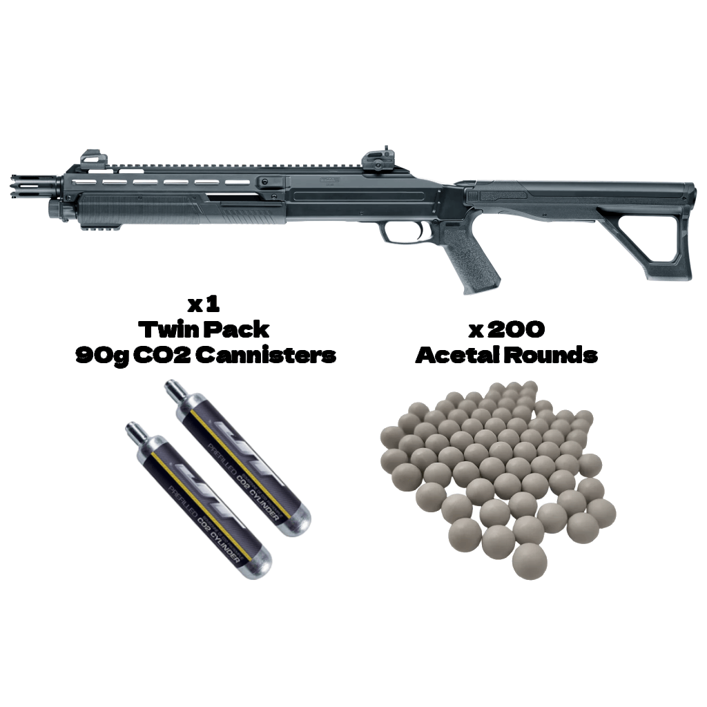 GUNMANSA Umarex T4E HDX/TX Home Defense Extreme Shotgun 40 Joule 0.68cal Package 1