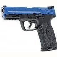 GUNMANSA Umarex T4E Smith & Wesson M&P9 M2 .43 Cal Gas Paintball Gun Blue