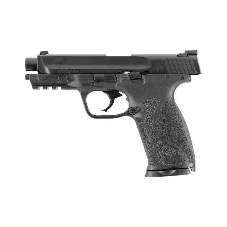 GUNMANSA Umarex T4E Smith & Wesson M&P9 M2 Paintball Gas Gun (Semi Auto|Blowback|CO2|8 Rounds|360 FPS|5J|.43 CAL) 2.4767