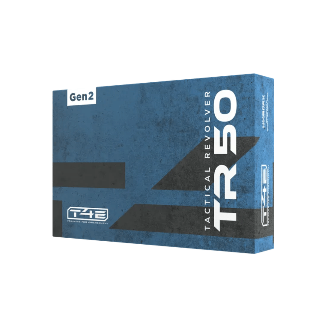 GUNMANSA Umarex T4E TR50 Gen2 13 Joules Self Defense Revolver 0.50cal Pepper Kit