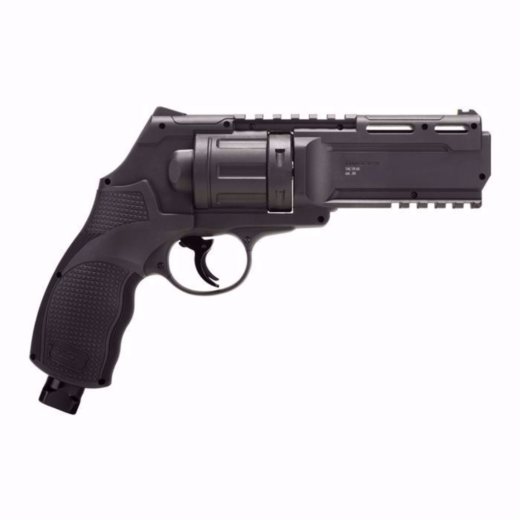 GUNMANSA Umarex T4E TR50 Gen2 13 Joules Self Defense Revolver 0.50cal Tactical Package