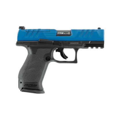 GUNMANSA Umarex T4E Walther PDP Compact Blue Paintball Gas Gun (Semi Auto|Blowback|CO2|8 Rounds|360 FPS|5J|.43 CAL) 2.4555