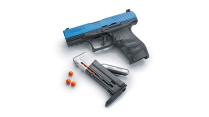 GUNMANSA Umarex T4E Walther PPQ M2 Blue Paintball Gas Gun (Semi Auto|Blowback|CO2|8 Rounds|360 FPS|5J|.43 CAL) 2.4761