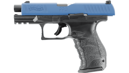 GUNMANSA Umarex T4E Walther PPQ M2 Blue Paintball Gas Gun (Semi Auto|Blowback|CO2|8 Rounds|360 FPS|5J|.43 CAL) 2.4761