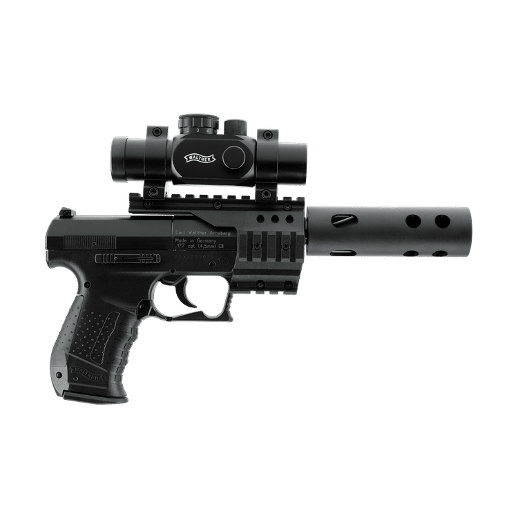 GUNMANSA Umarex Walther Night Hawk Gas Gun (Semi Auto|NBB|CO2|8|394 FPS|3.5J|4.5mm) 412.02.30