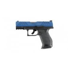 GUNMANSA Umarex Walther PDP Compact 4" .43 Cal Gas Paintball Gun - Blue