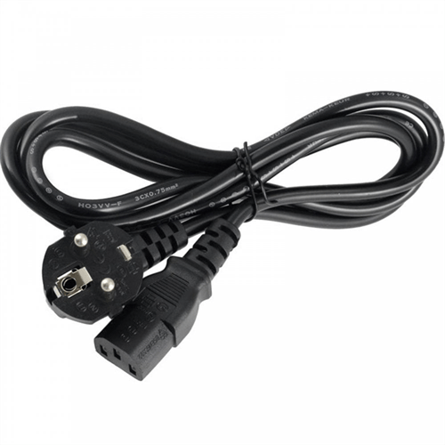 GUNMANSA UniQue Black 1.8m Standard Single Head Power 2 Pin Cable