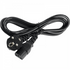 GUNMANSA UniQue Black 1.8m Standard Single Head Power 2 Pin Cable