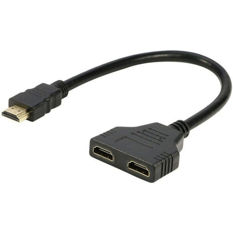 GUNMANSA UniQue Male HDMI To Female Dual HDMI Splitter Adapter