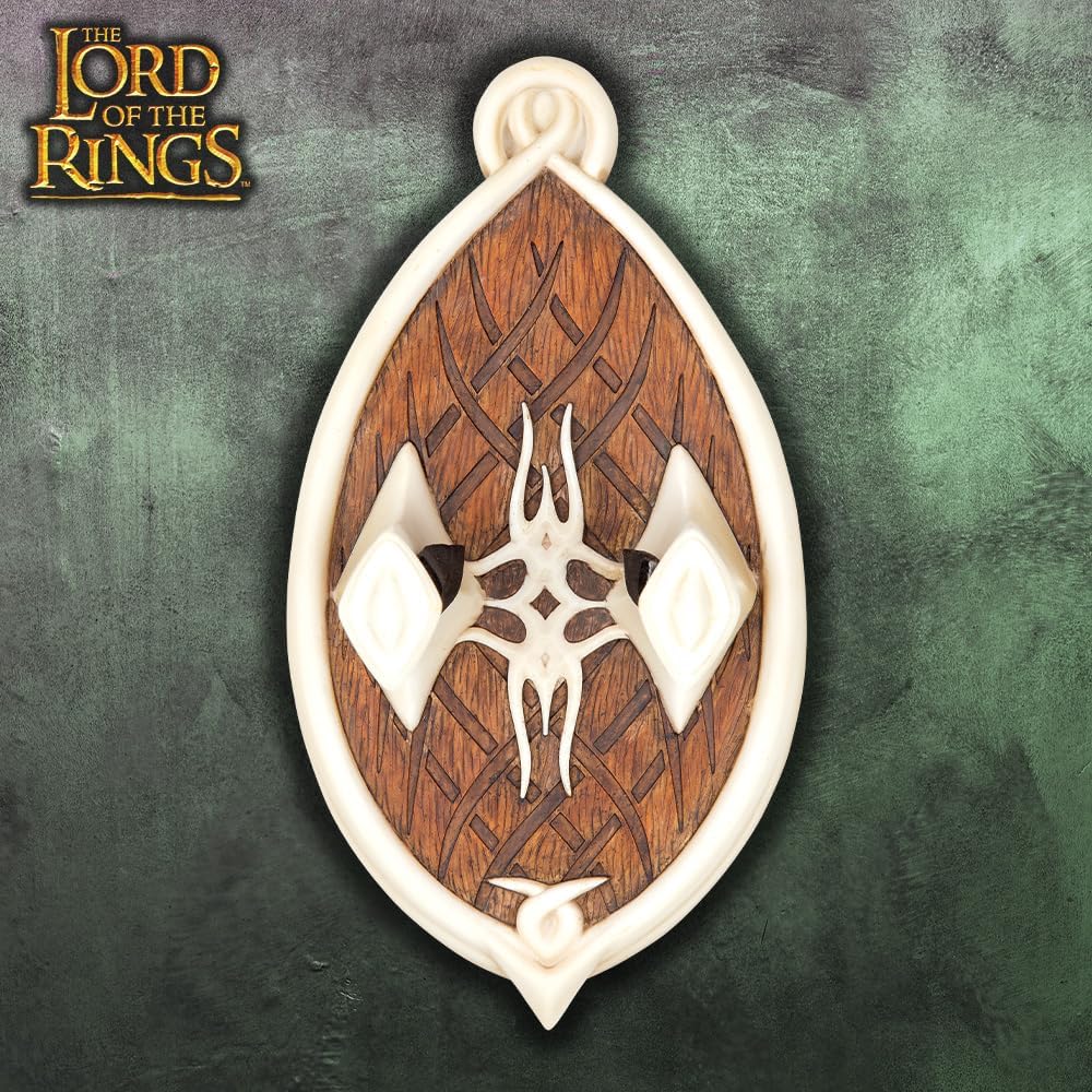 GUNMANSA United Cutlery LOTR Illuminated Moria Staff of Gandalf | Display Plaque | Officially Licensed Replica | Made of Polyresin | Hand-Painted | LED Light | The Lord of The Rings Collectible | Length 66" Artifact