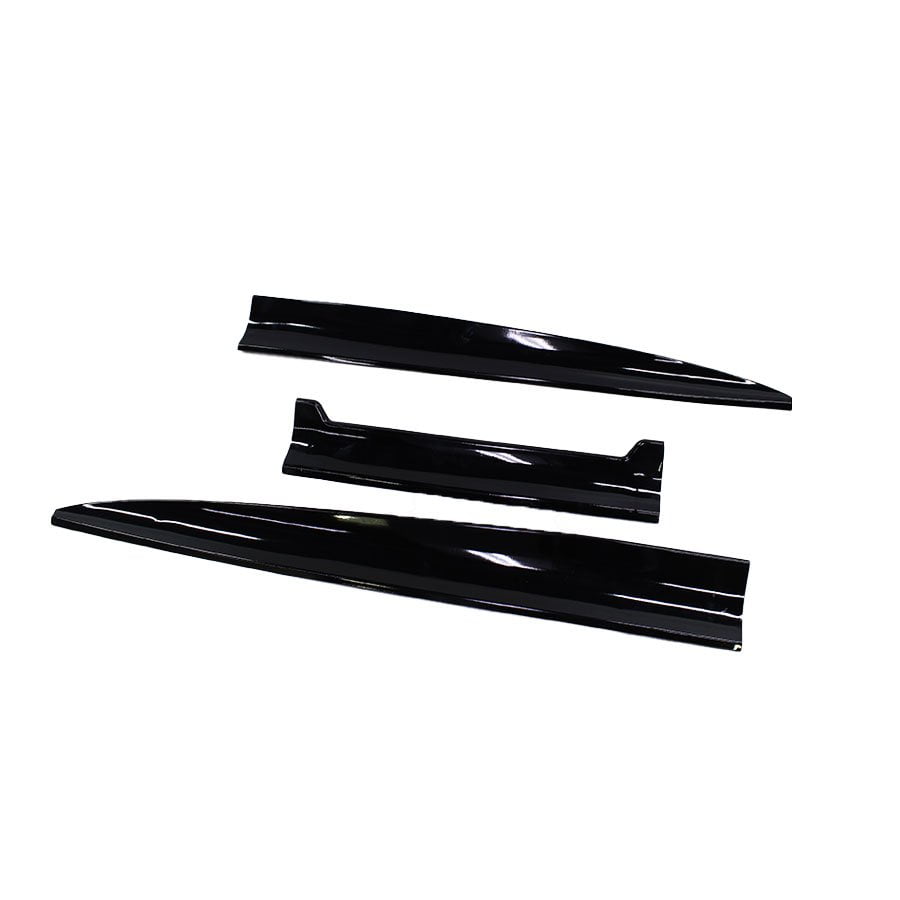 GUNMANSA Universal 3 piece Gloss Black Rubber Bootspoiler