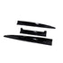 GUNMANSA Universal 3 piece Gloss Black Rubber Bootspoiler