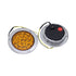 GUNMANSA Universal 4″ Amber LED Truck Light with Chrome Trim (Pair)