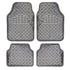 GUNMANSA Universal 4-Piece Chrome Carbon Look Racing Mats