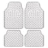 GUNMANSA Universal 4-Piece Chrome Racing Mats