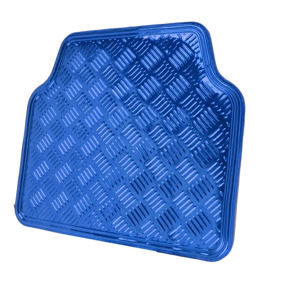 GUNMANSA Universal 4-Piece Chrome Racing Mats