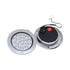 GUNMANSA Universal 4″ White LED Truck Light with Chrome Trim (Pair)