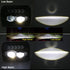 GUNMANSA Universal 7 Inch Dual Function LED Projector Square Headlight