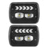 GUNMANSA Universal 7 Inch Dual Function LED Projector Square Headlight