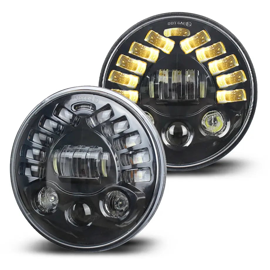 GUNMANSA Universal - 7 inch Jeep Style DRL LED Projector Headlight