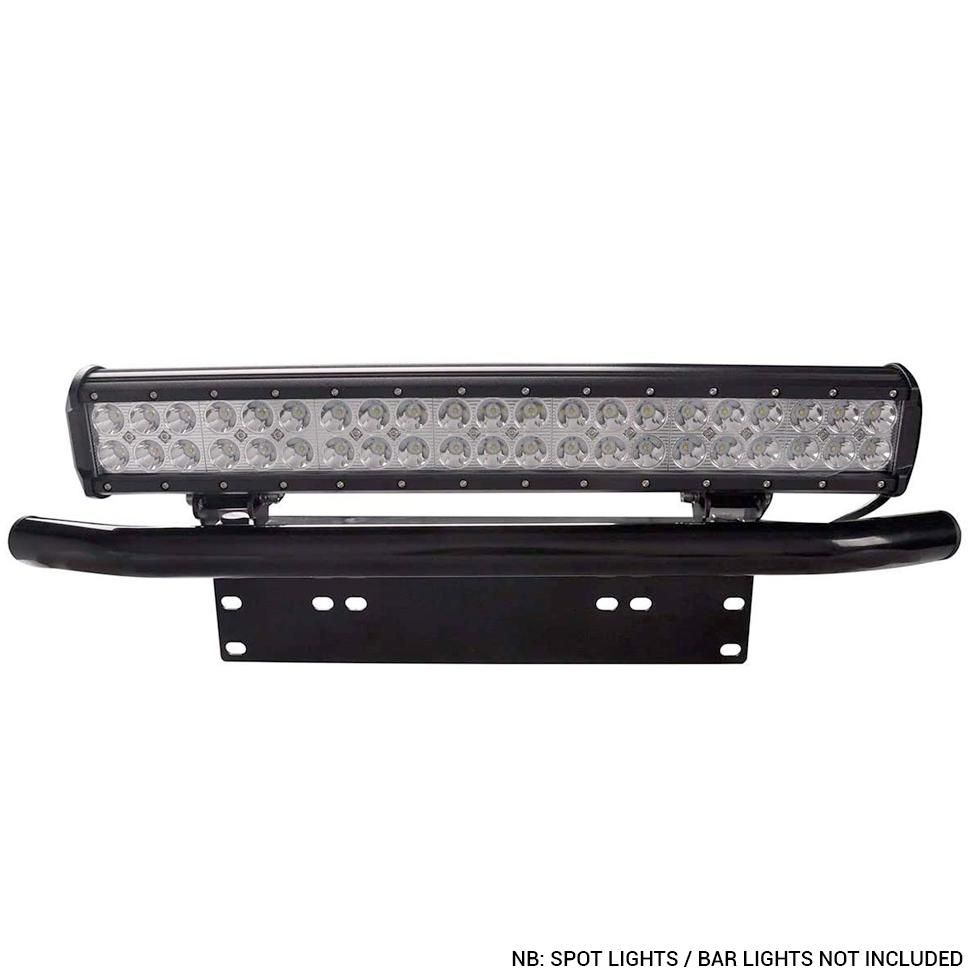 GUNMANSA Universal Bar Light Mounting Bracket & Licence Plate Holder (Black)