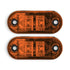 GUNMANSA Universal Cressida Orange Oval LED Side Marker – 65x27mm (pair)