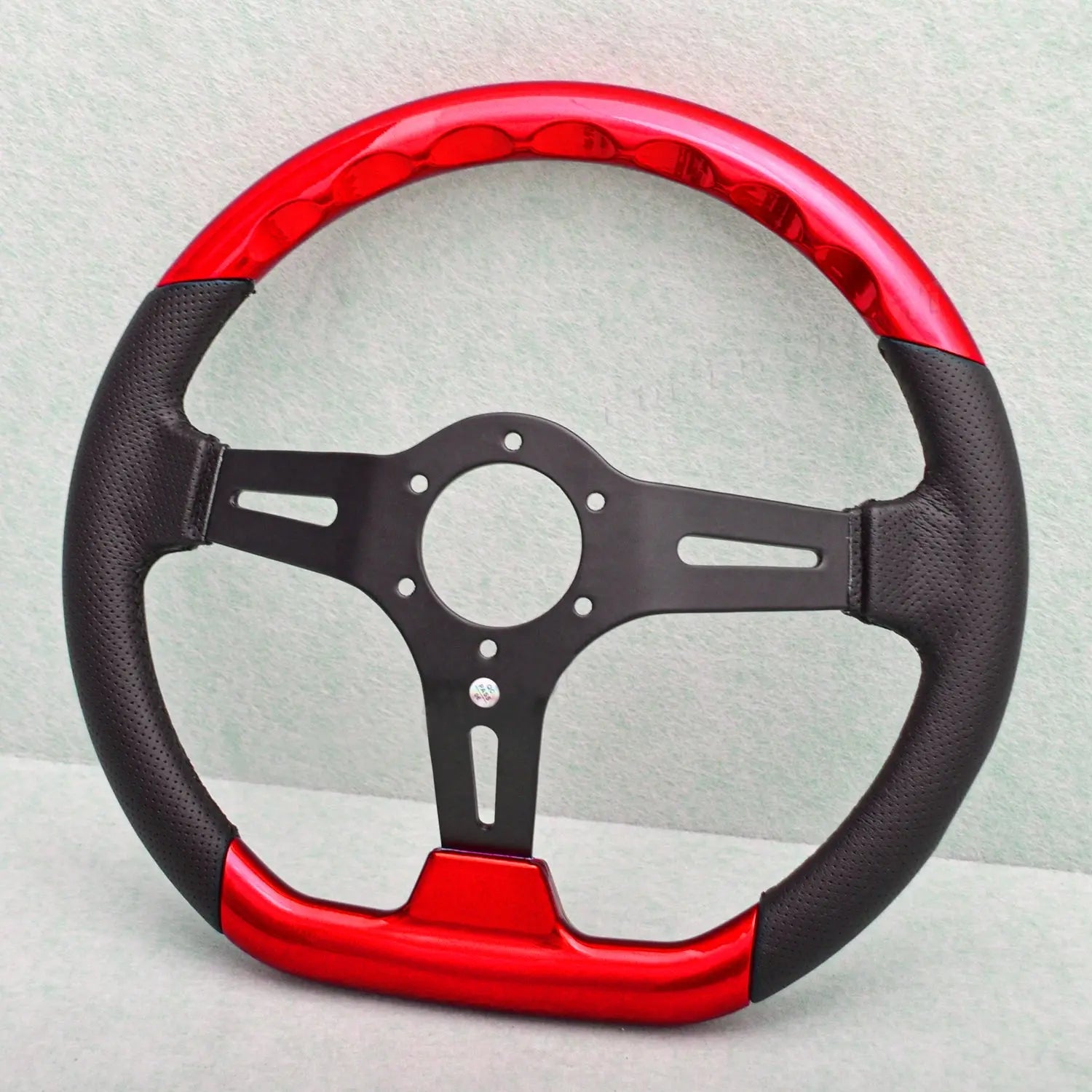 GUNMANSA Universal Flat Bottom Drift Style Steering Wheel (320mm)