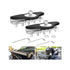 GUNMANSA Universal LED Light Bar Mounting Brackets – No-Drill Stainless Steel Mount Clamps (2pc)