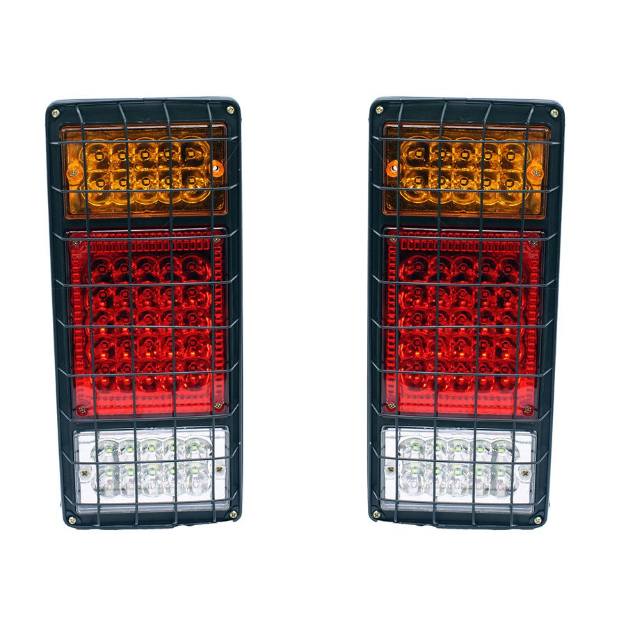 GUNMANSA Universal LED Tailights with Grille for Trucks/Bakkies/Trailer (pair)
