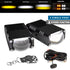 GUNMANSA Universal Matrix Ultra Compact Dual POD LED Projector Grille Lights With Strobe Function