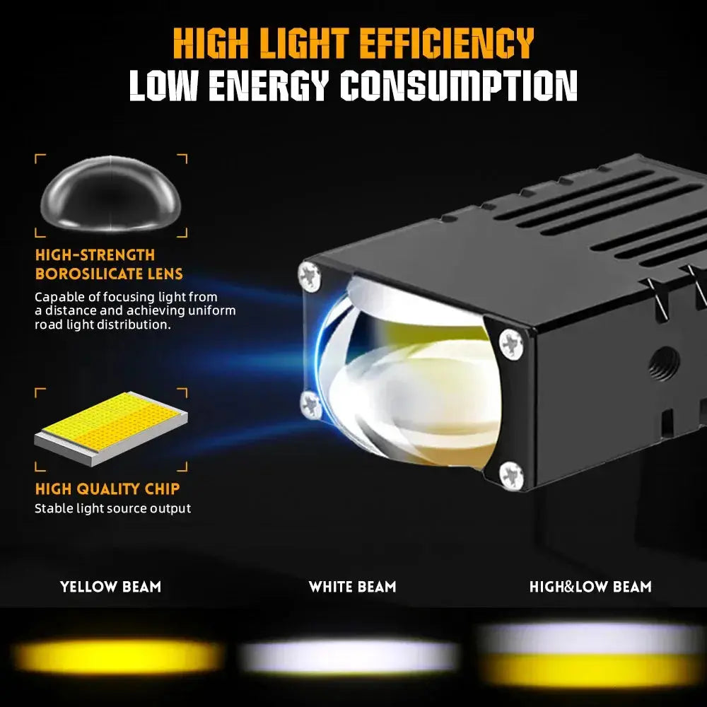 GUNMANSA Universal Matrix Ultra Compact Dual POD LED Projector Grille Lights With Strobe Function
