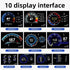 GUNMANSA Universal OBD2 P6 Digital Heads-Up Instrument Display With Speedometer, Accelerometer & Data Monitoring
