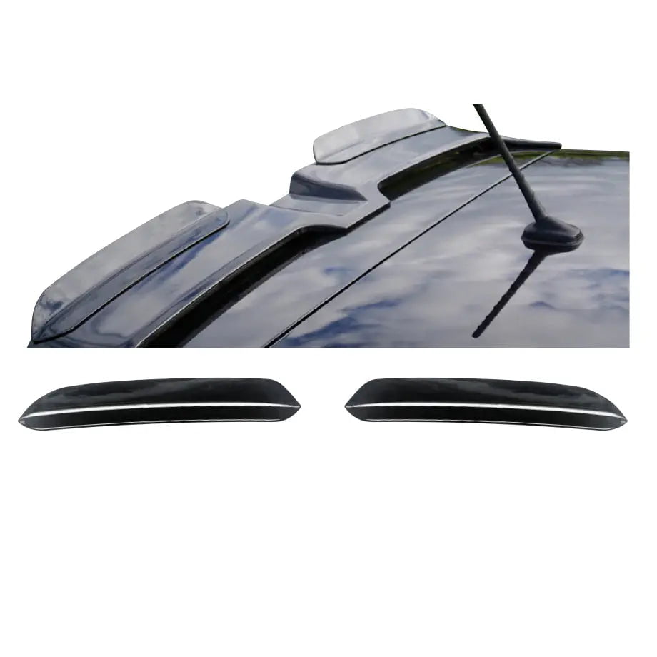 GUNMANSA Universal Oettinger Style Gloss Black Roof Spoiler Winglet Extension - 2 Piece