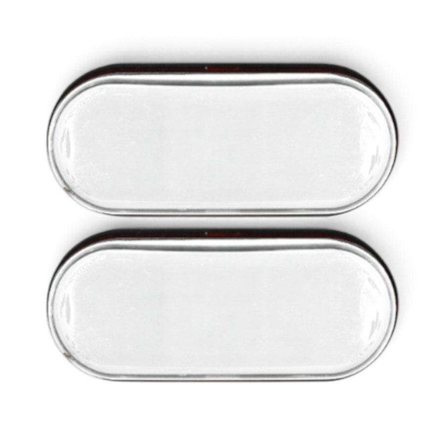 GUNMANSA Universal Oval White LED Side Marker – 62x26mm (Pair)