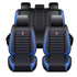 GUNMANSA Universal Premium Luxury Car Seat Covers - Front & Rear Full Set (Black & Blue)