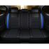 GUNMANSA Universal Premium Luxury Car Seat Covers - Front & Rear Full Set (Black & Blue)