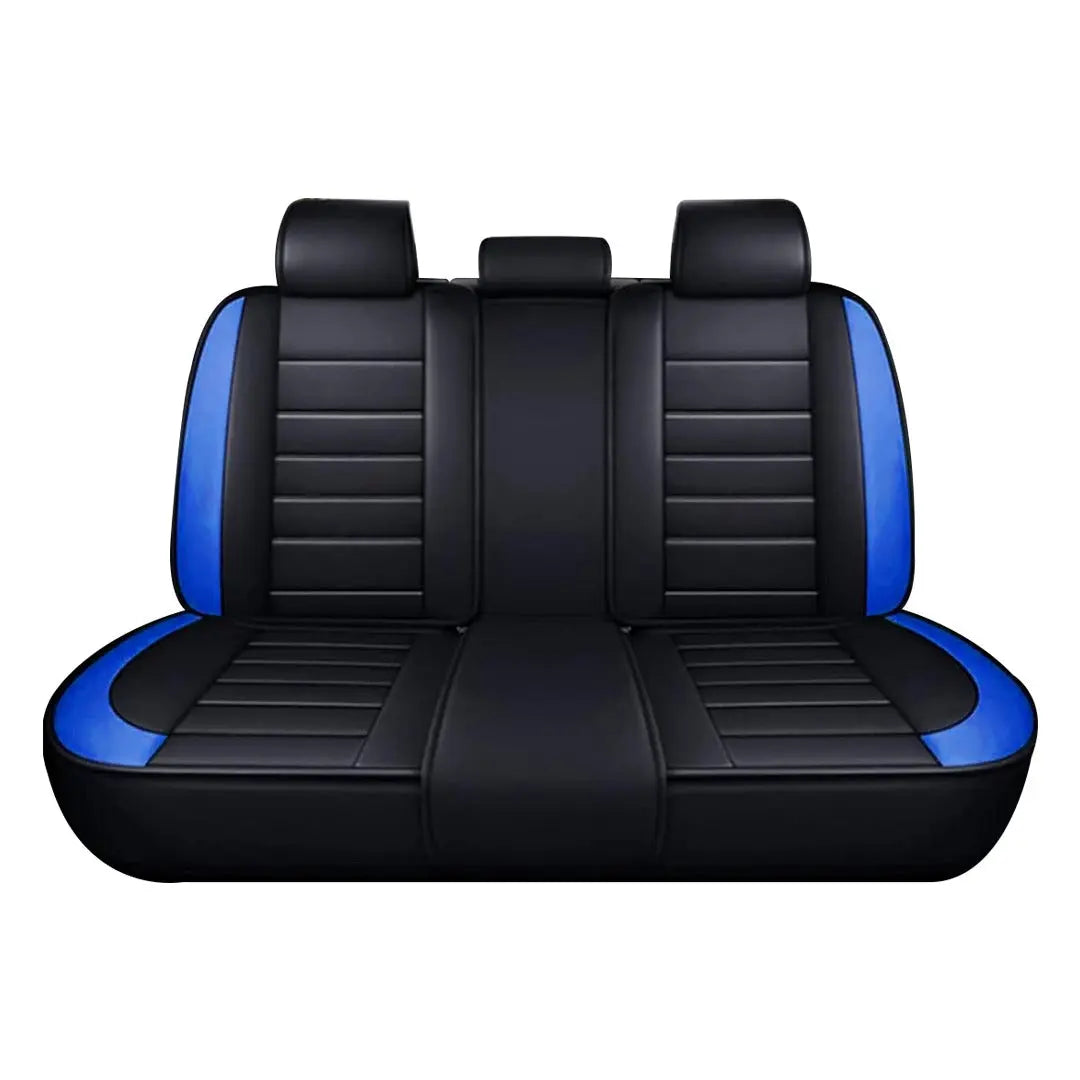 GUNMANSA Universal Premium Luxury Car Seat Covers - Front & Rear Full Set (Black & Blue)