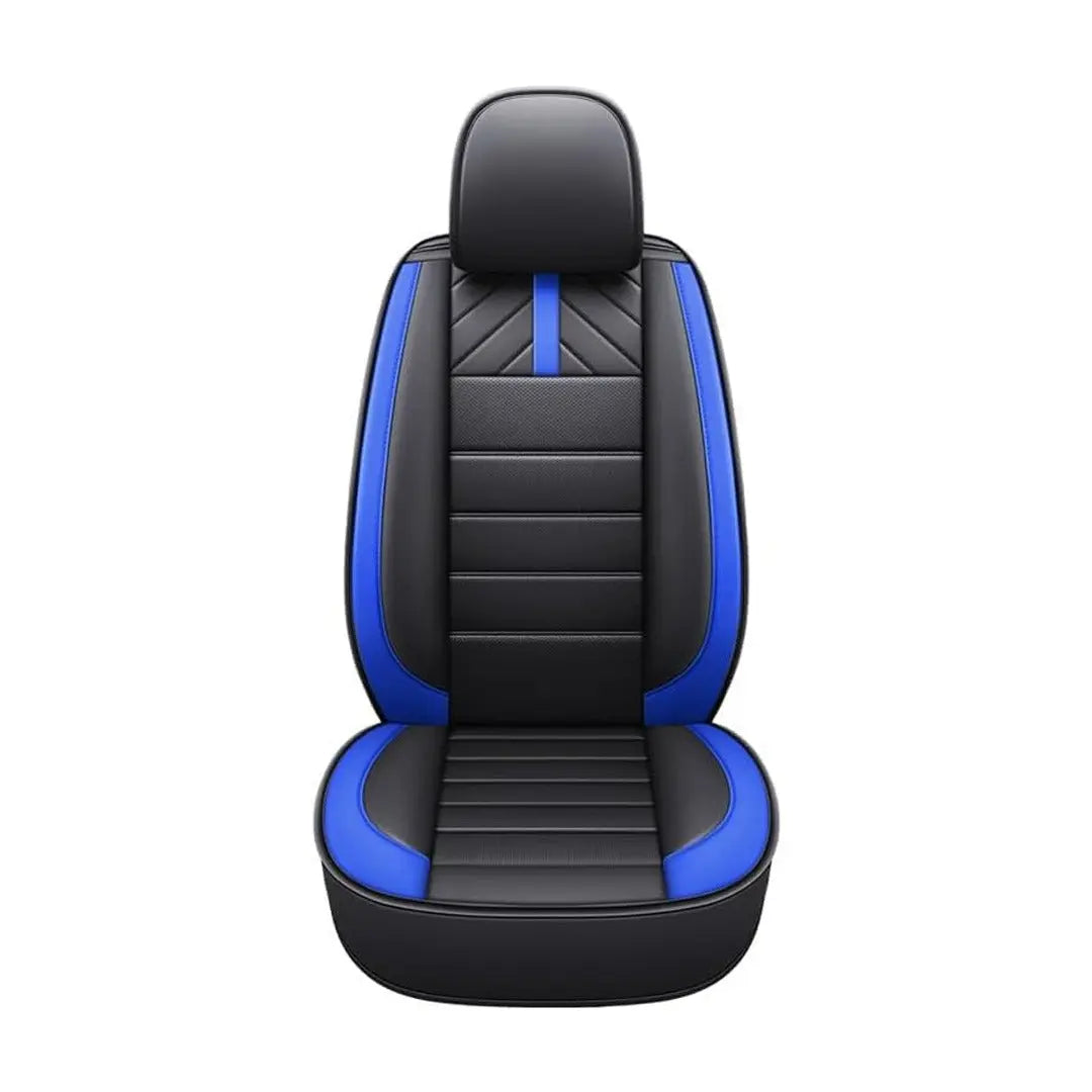 GUNMANSA Universal Premium Luxury Car Seat Covers - Front & Rear Full Set (Black & Blue)