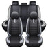 GUNMANSA Universal Premium Luxury Car Seat Covers - Front & Rear Full Set (Black & Grey)