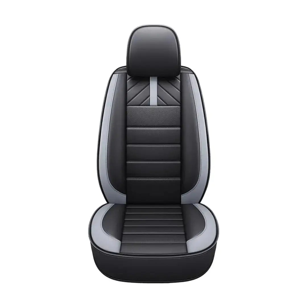 GUNMANSA Universal Premium Luxury Car Seat Covers - Front & Rear Full Set (Black & Grey)