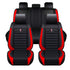 GUNMANSA Universal Premium Luxury Car Seat Covers - Front & Rear Full Set (Black & Red)