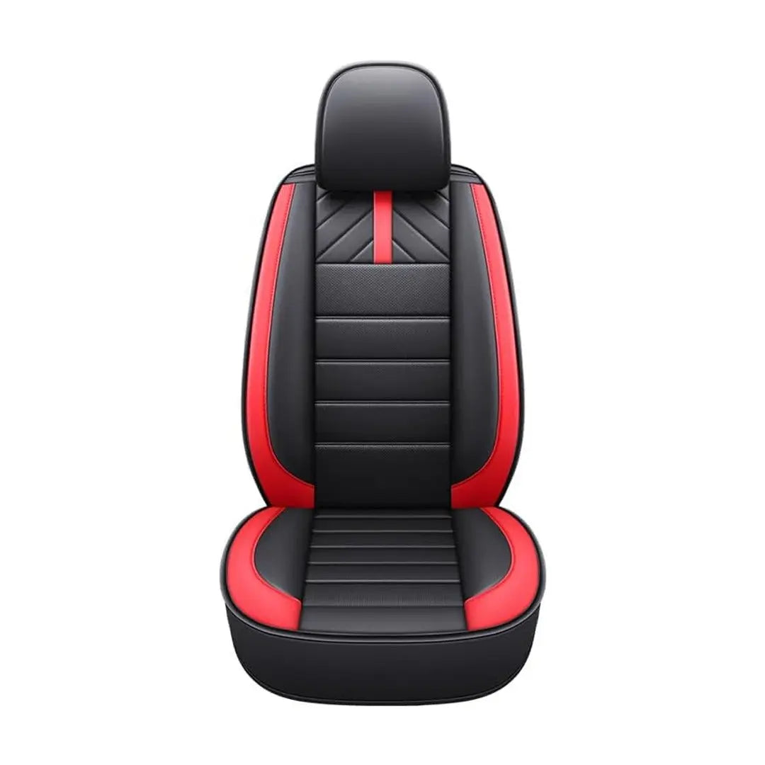 GUNMANSA Universal Premium Luxury Car Seat Covers - Front & Rear Full Set (Black & Red)