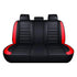 GUNMANSA Universal Premium Luxury Car Seat Covers - Front & Rear Full Set (Black & Red)