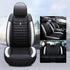 GUNMANSA Universal Premium Luxury Car Seat Covers - Front & Rear Full Set (Black & White)