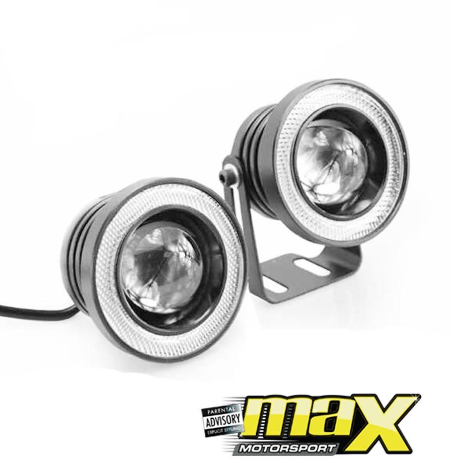 GUNMANSA Universal Projector LED Angel Eye Fog Light (76mm)