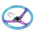 GUNMANSA Universal Purple Acrylic JDM Drift Style Racing Steering Wheel - Neo Chrome Face (350mm)
